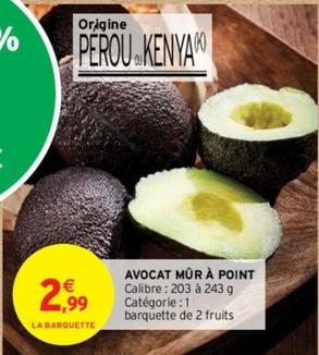 Avocats offre à 2,99€ sur Intermarché