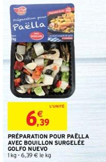 Paella offre à 6,39€ sur Intermarché