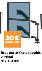 Fellowes - Bras Porte-Écran Double Vertical offre à 30€ sur LDLC
