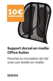 Fellowes - Support Dorsal En Maille Office Suites offre à 10€ sur LDLC
