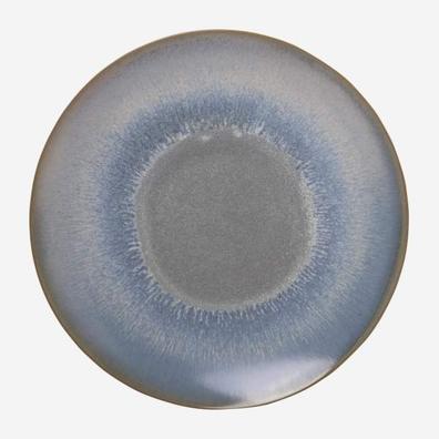 Asta -  Assiette plate en grès - 25 cm - Bleu et marron (Lot de 2) offre à 48€ sur Habitat