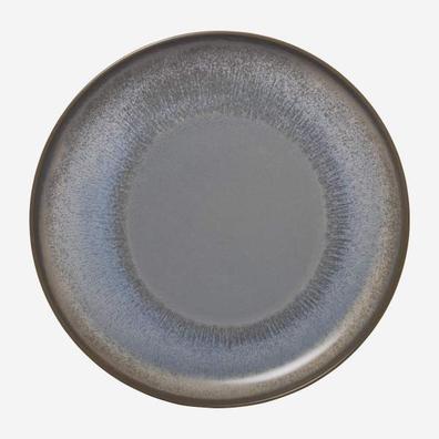 Asta -  Assiette plate en grès - 26 cm - Bleu et marron (Lot de 2) offre à 50€ sur Habitat