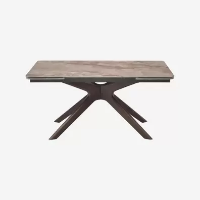 Misto -  Table rectangulaire extensible en céramique - Beige ambré offre à 1420€ sur Habitat