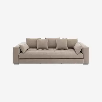 Orphee -  Canapé 4 places en tissu - Taupe offre à 1220€ sur Habitat