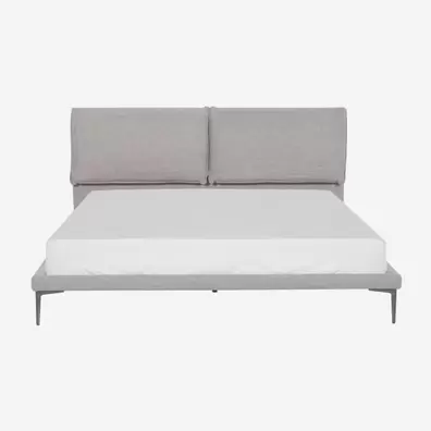 Softy -  Lit 160 x 200 cm en tissu - Gris offre à 709€ sur Habitat