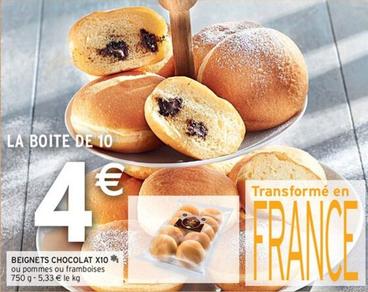 Beignets Chocolat X10 offre à 4€ sur Intermarché Contact