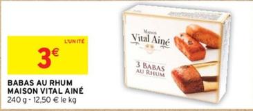 Maison Vital Aine - Babas Au Rhum  offre à 3€ sur Intermarché Contact