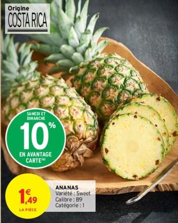 Ananas offre à 1,49€ sur Intermarché Contact