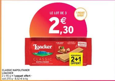 Loacker - Classic Napolitaner offre à 2,3€ sur Intermarché Contact