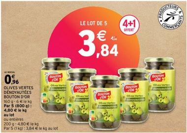 Bouton D'Or - Olives Vertes Dénoyautées offre à 0,96€ sur Intermarché Express