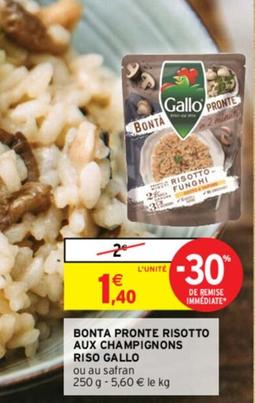Riso Gallo - Bonta Pronte Risotto Aux Champignons offre à 1,4€ sur Intermarché Express