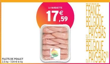 Filets De Poulet offre à 17,59€ sur Intermarché Express