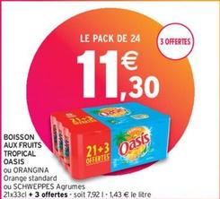 Oasis - Boisson Aux Fruits Tropical  offre à 11,3€ sur Intermarché Express