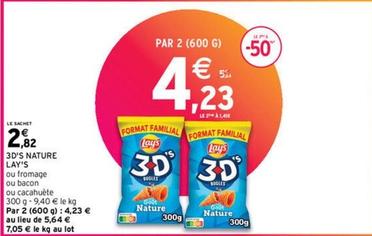 Lay's - 3d'S Nature offre à 2,82€ sur Intermarché Hyper