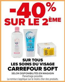 Carrefour - Sur Tous Les Soins Du Visage Soft offre sur Carrefour