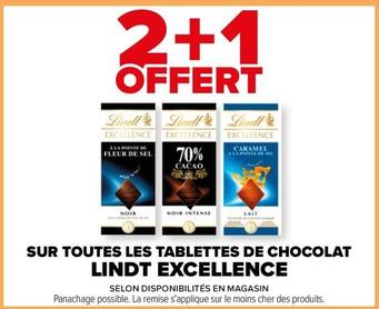 Lindt - Ur Toutes Les Tablettes De Chocolat Excellence offre sur Carrefour