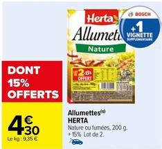 Herta - Allumettes offre à 4,3€ sur Carrefour