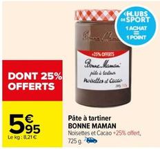 Bonne Maman - Pâte À Tartiner offre à 5,95€ sur Carrefour