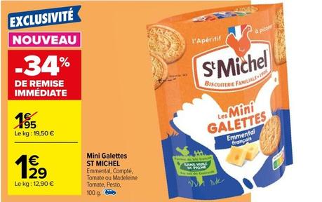 St Michel - Mini Galettes offre à 1,29€ sur Carrefour