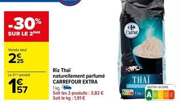 Carrefour - Riz Thaï Naturellement Parfumé Extra offre à 2,25€ sur Carrefour