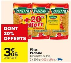 Panzani - Pâtes offre à 3,05€ sur Carrefour