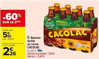 Cacolac - Boisson Lactée  Au Cacao  offre à 5,65€ sur Carrefour