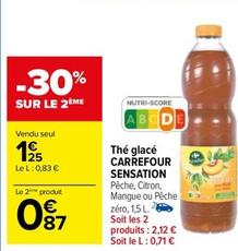Carrefour - Thé Glace  offre à 1,25€ sur Carrefour