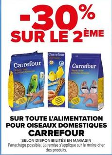 Carrefour - Sur Toute L'alimentation Pour Oiseaux Domestique offre sur Carrefour