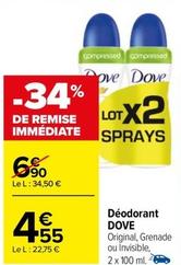 Dove - Déodorant offre à 4,55€ sur Carrefour