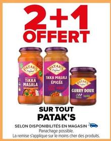 Patak'S - Sur Tout  offre sur Carrefour