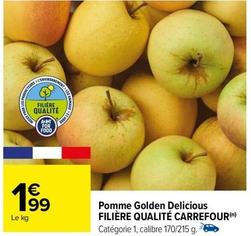 Carrefour - Pomme Golden Delicious Filière Qualité offre à 1,99€ sur Carrefour