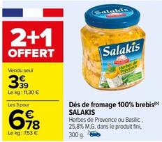 Salakis - Dés De Fromage 100% Brebis offre à 3,39€ sur Carrefour