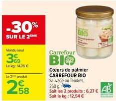 Carrefour - Coeurs De Palmier Bio offre à 3,69€ sur Carrefour