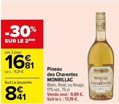 Monrillac - Pineau Des Charentes offre à 8,41€ sur Carrefour