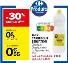 Carrefour - Tonic Sensation offre à 0,79€ sur Carrefour