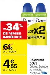 Dove - Déodorant offre à 4,55€ sur Carrefour