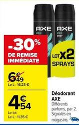 Axe - Déodorant offre à 4,54€ sur Carrefour