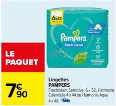 Pampers - Lingettes offre à 7,9€ sur Carrefour