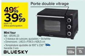 Bluesky - Mini Four BTO15-23 offre à 39,99€ sur Carrefour
