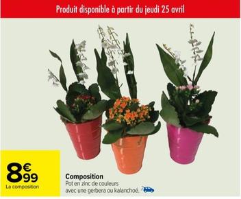 Composition offre à 8,99€ sur Carrefour