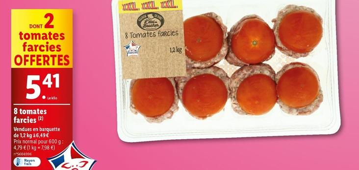 8 Tomates Farcies offre à 5,41€ sur Lidl