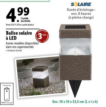 balise solaire à led