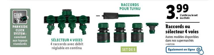 raccords ou sélecteur 4 voies