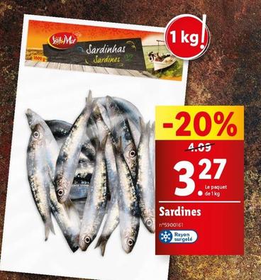 Sol Mar - Sardines offre à 3,27€ sur Lidl