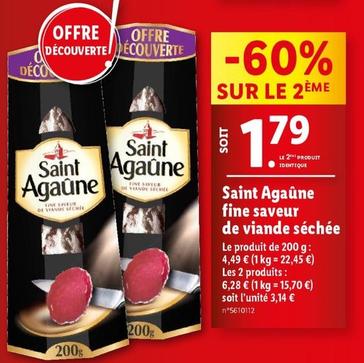Saint Agaune - Fine Saveur De Viande Sechee offre à 1,79€ sur Lidl