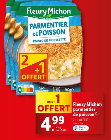 Fleury Michon - Parmentier De Poisson offre à 4,99€ sur Lidl