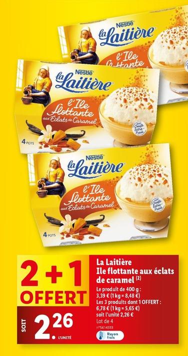 Nestlé - La Laitière Ile Flottante Aux Éclats De Caramel offre à 2,26€ sur Lidl