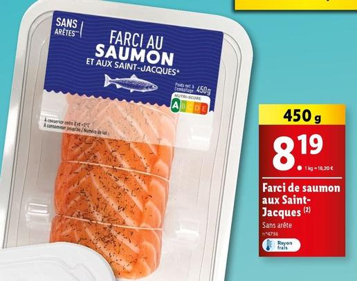 Farci De Saumon Aux Saint Jacques offre à 8,19€ sur Lidl