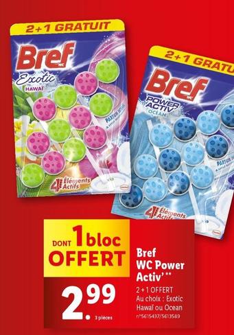 Bref - Wc Power Activ offre à 2,99€ sur Lidl