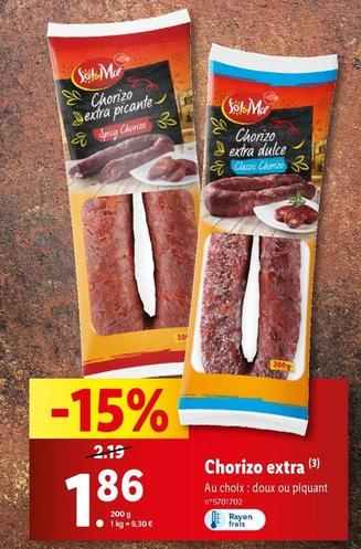 Sol & Mar - Chorizo Extra offre à 1,86€ sur Lidl
